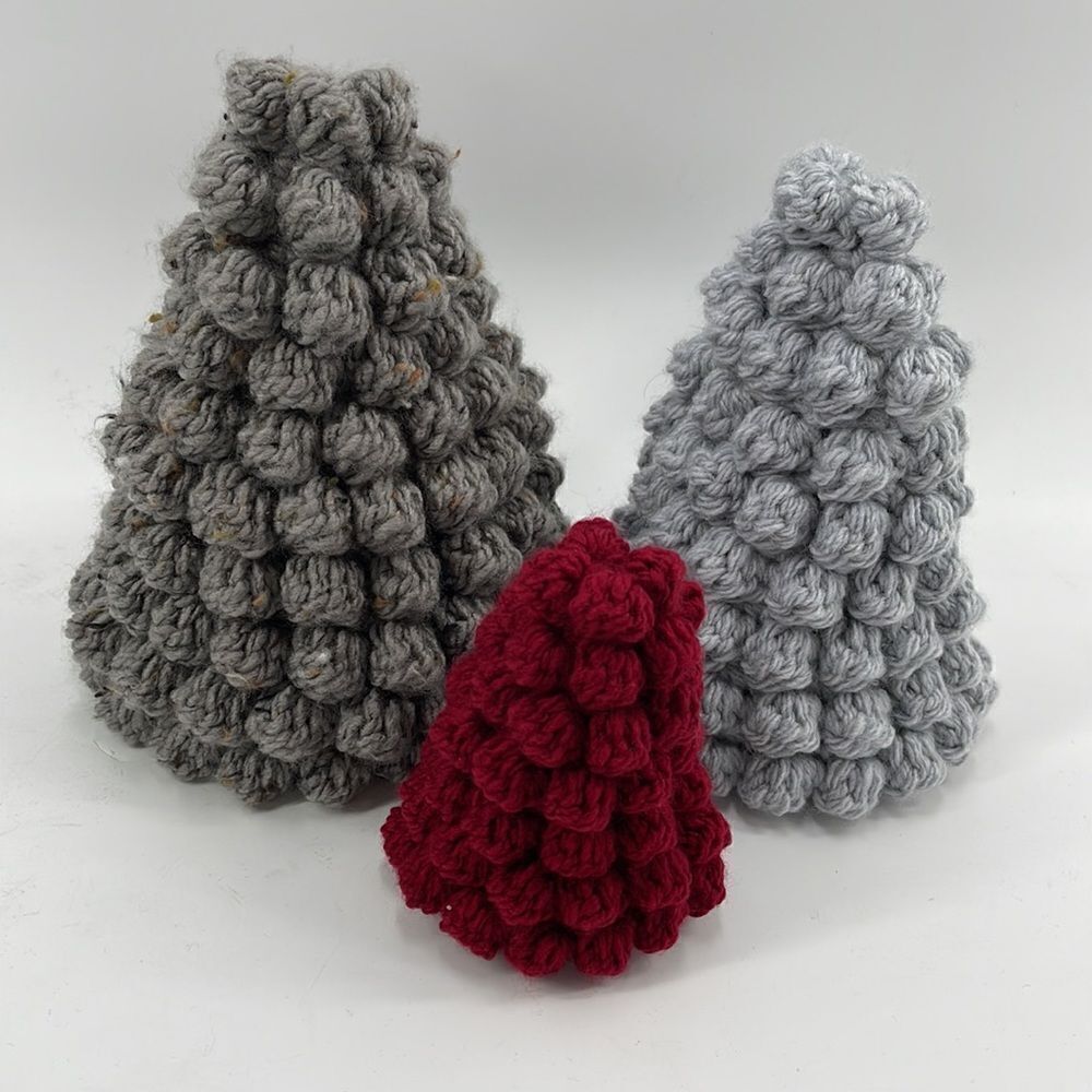 Handmade crochet Christmas tree medium size decorations holiday decor evergreen